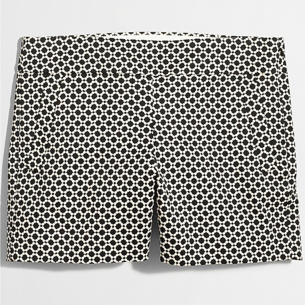 J CREW City Fit Stretch Chino in Black Geo - Size 6